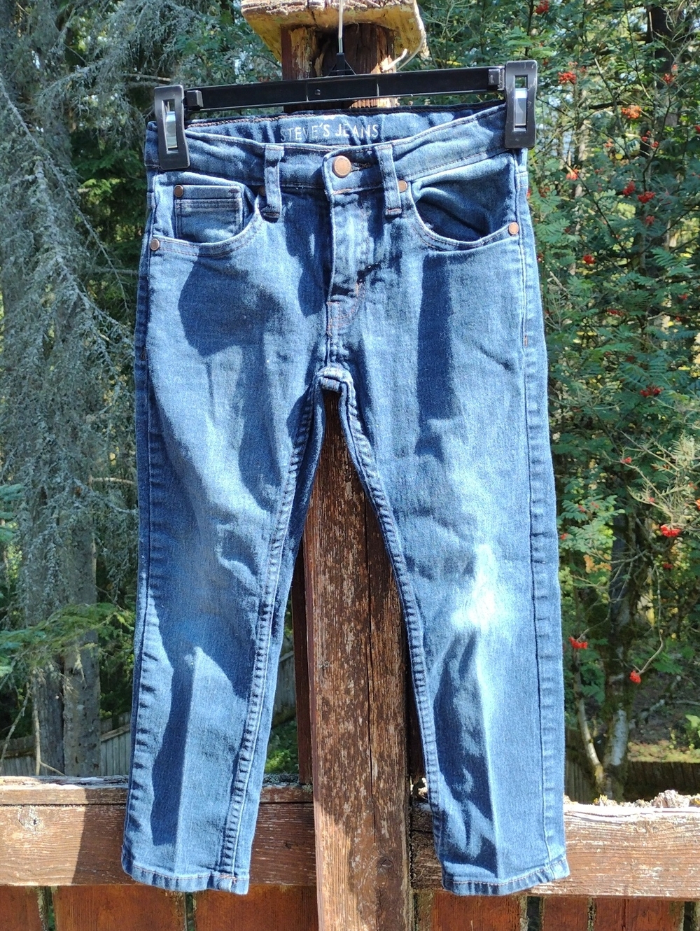 Steves Jeans,Size7,Little Boys,Classic Dark Blue Jeans